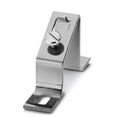 Phoenix Contact DIN Rail Mounting Bracket - Angled; BG/SHA; Silver